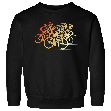 Discover Vintage Cycling Drawing Sweatshirts