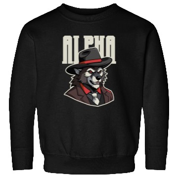 Discover Alpha Wolf – No Beta Behavior Sweatshirts