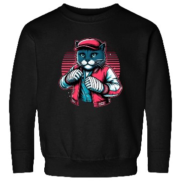 Discover Vintage Street Fighter Cat #Vintage #Streetwear Sweatshirts