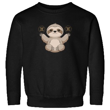Discover Adorable Gemini Zodiac Sloth Embraces Gemini Charm Sweatshirts