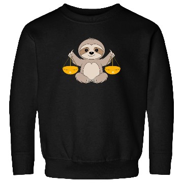 Discover Libra Zodiac Sloth Balancing Harmony Sweatshirts