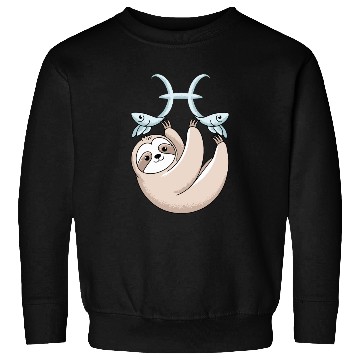Discover Pisces Zodiac Sloth Embracing Your Cosmic Calm Sweatshirts