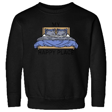 Discover My Happy Place Blue Bed Sweatshirts