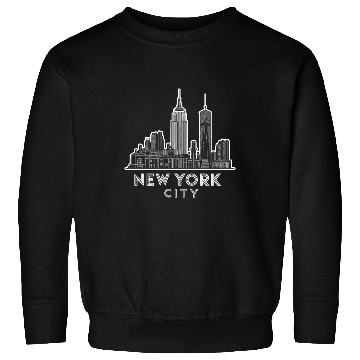 Discover New York City Skyline Art Deco Style Iconic Sweatshirts