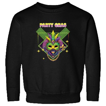 Discover Mardi Gras Party Gras Mask Celebration Sweatshirts