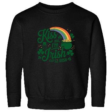 Discover Kiss Me I'm Irish Funny St Patrick's Day Sweatshirts