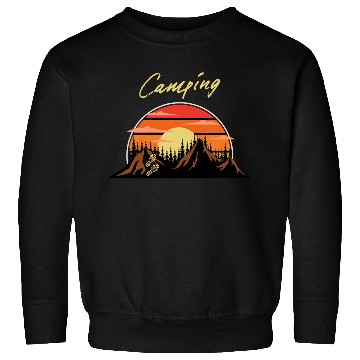 Discover Camping Adventure In Mountains Sweatshirts