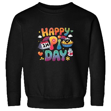 Discover Happy Pi Day Retro and Colorful Math Sweatshirts