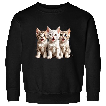 Discover Surprised Kittens Sweatshirts