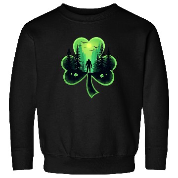 Discover St Patrick's Day Bigfoot Sasqautch Irish Sweatshirts