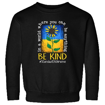 Discover Be Kind Sunflower Ukraine Flag Sweatshirts
