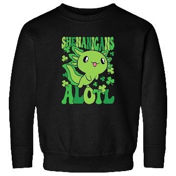 Discover Axolotl St. Patrick's Day Shenanigans Alotl Sweatshirts