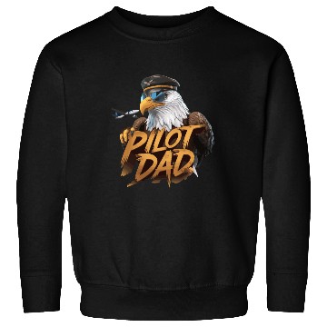 Discover Pilot Dad Eagle Aviator Pride with Majestic Sweatshirts