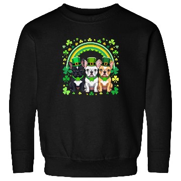 Discover St Patricks Day French Bulldogs Dog Frenchie gifts Sweatshirts