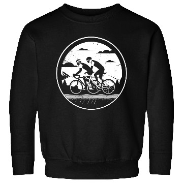 Discover Cycling Illustration Sweatshirts