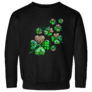 Discover St. Patrick's Day Shamrock Irish Leopard Sweatshirts