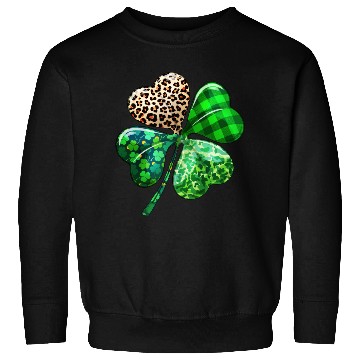 Discover St. Patrick's Day Shamrock Irish Leopard Sweatshirts