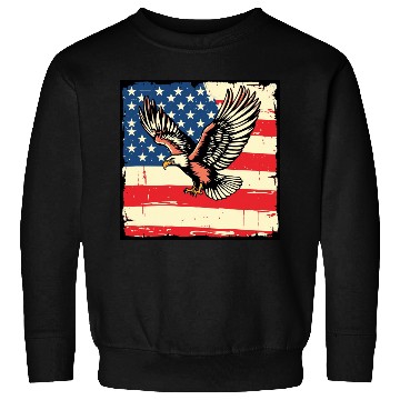 Discover Patriotic Eagle Illustration Sweatshirts