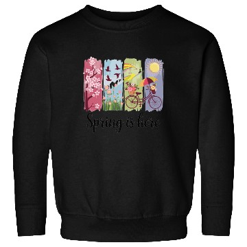 Discover Spring Magic – Flowers, Bicycle & Nature Sweatshirts