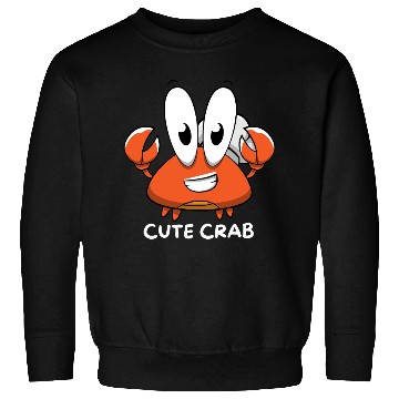 Discover Cute Crab – Adorable & Playful Design! Sweatshirts