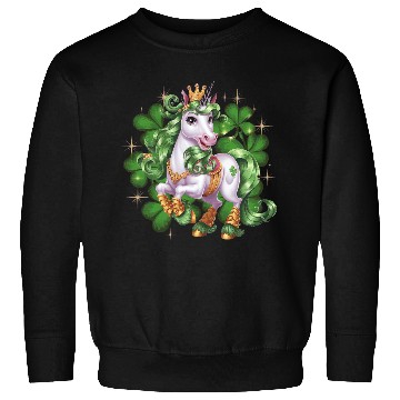 Discover St. Patrick's Day Unicorn Funny Lucky Unicorn Sweatshirts