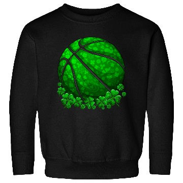 Discover Basketball Shamrock Lucky Clover St Patrick's Day Sweatshirts