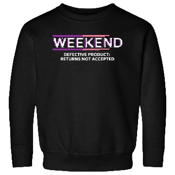 Discover WEEKEND, Defective Product: Returns Not Accepted Sweatshirts