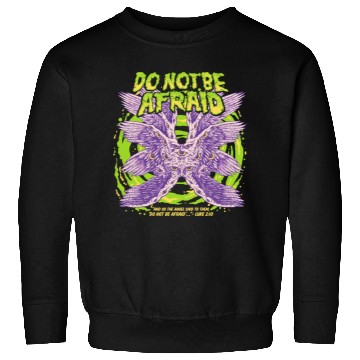 Discover Do Not Be Afraid Realistic Angel Grunge Creepy Got Sweatshirts