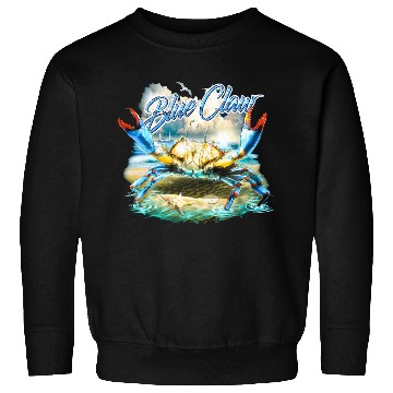 Discover Bass Fishing Blue Claw Crab Sweatshirts