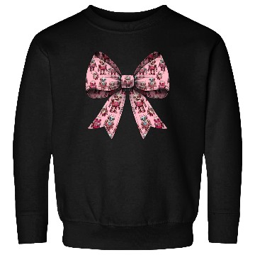 Discover Coquette Bow Robot Mothers Day Robotics Pattern Sweatshirts