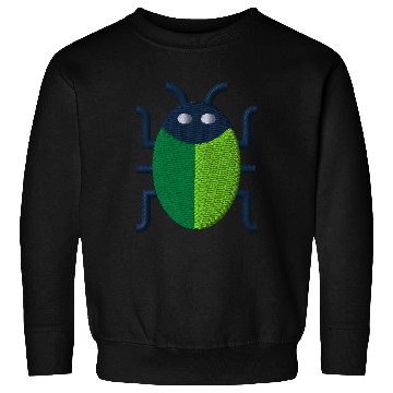 Discover Green bug embroidered Sweatshirts