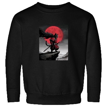 Discover Japanese Cat Samurai Cat Sweatshirts
