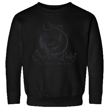 Discover Crazy Chicken Lady Print Sweatshirts