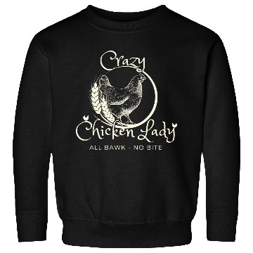Discover Crazy Chicken Lady Print Sweatshirts