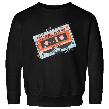 Discover Vintage Sad Songs Mixtape Design Sweatshirts