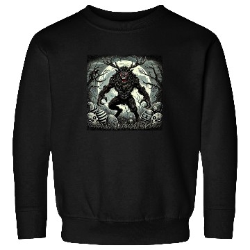 Discover Wendigo Monster Deer Easter Werewolf Creepy Sweatshirts