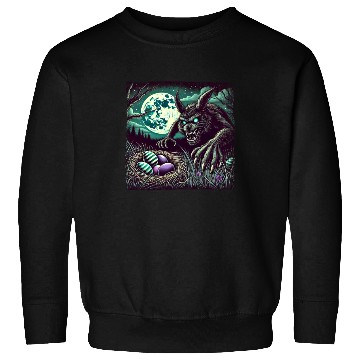 Discover Creepy Werewolf Easter Bunny Nightmare Sweatshirts