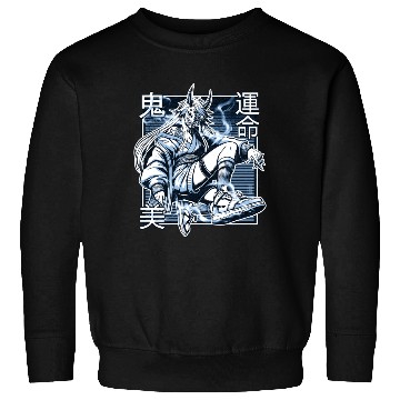 Discover Blue Kunoichi Demon Sweatshirts