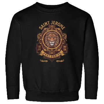 Discover Saint Jerome and the Lion Catholic Sweatshirts