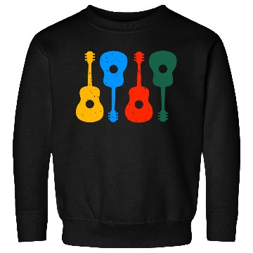 Discover Guitars acoustic retro vintage Sweatshirts