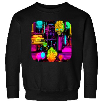 Discover Neon UV Style Vintage 80s Retro Sweatshirts