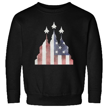 Discover Patriotic Flyby F-22 Raptor Sweatshirts