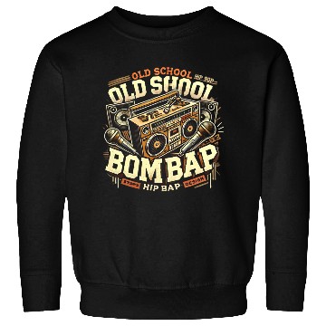 Discover Old School Hip Hop Boom Bap Retro Design Sweatshirts
