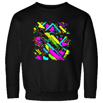 Discover Neon Colorful Glow Party Electro Sweatshirts