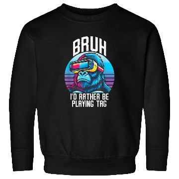 Discover Bruh VR Gorilla Funny Gaming Virtual Reality Sweatshirts