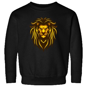 Discover yellow lion with sharp looks Sweatshirts