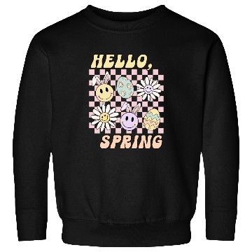 Discover Hello Spring Cute Easter Bunny Design Sweatshirts