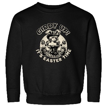 Discover Giddy Up It Is Easter Time! Western Cowgirl EASTER Sweatshirts