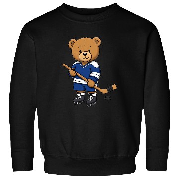 Discover Teddy bear ice hockey player Sweatshirts