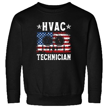 Discover HVAC Technician Patriotic US American Flag Sweatshirts